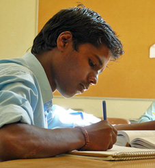 Vijay studying photo