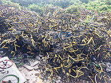 Sykkel-søppelhaug Kina